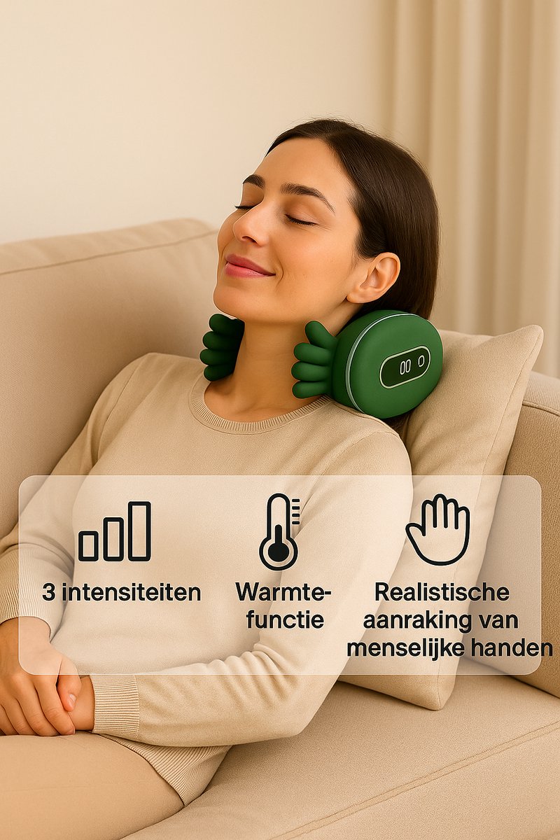 ZenNova™ | 3-in-1 Massage Apparaat met Warmtefunctie Inclusief Verkoelende doek