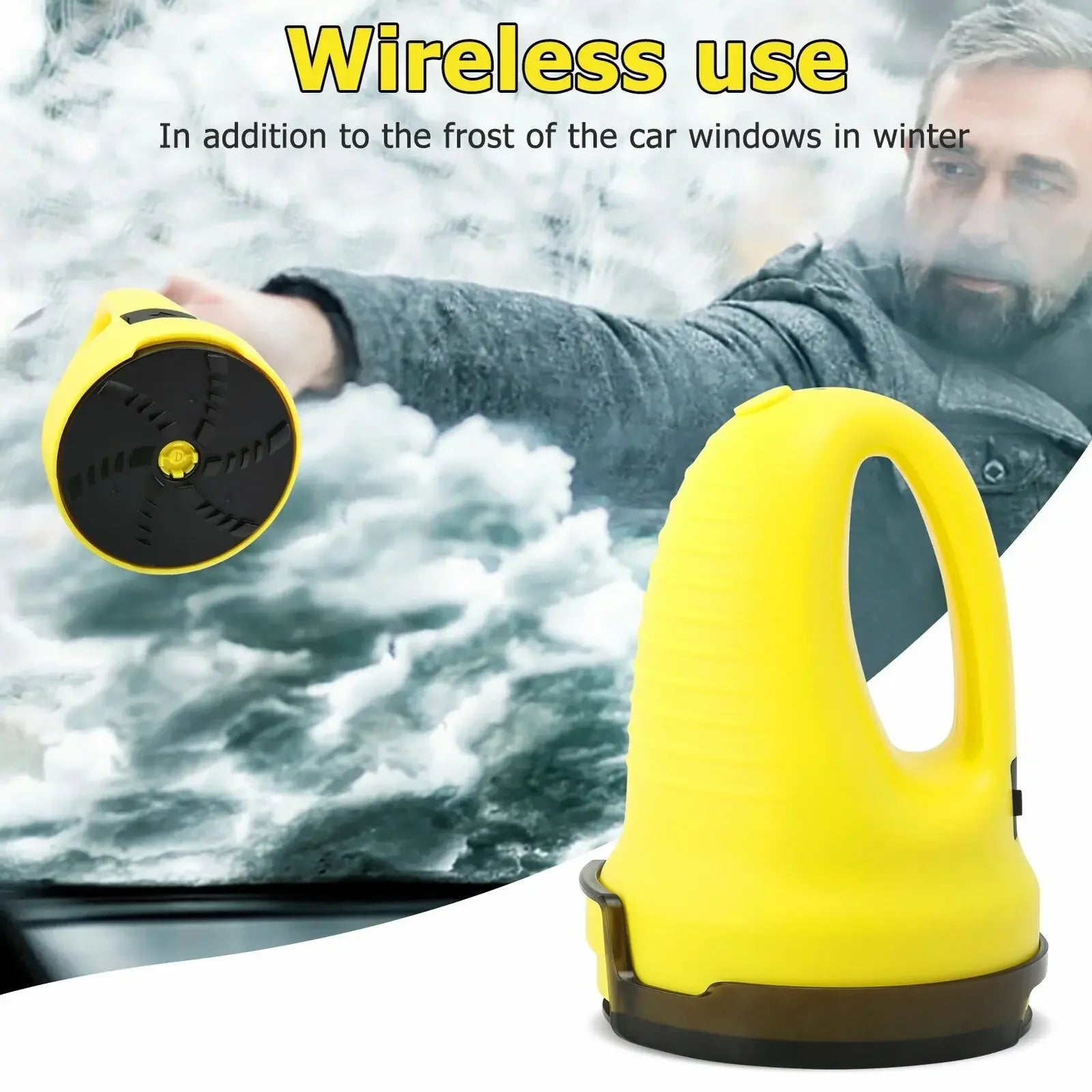 ❄️ FrostEase™ Elektrische USB-Ijskrabber – Warm, Snel & Krasvrij