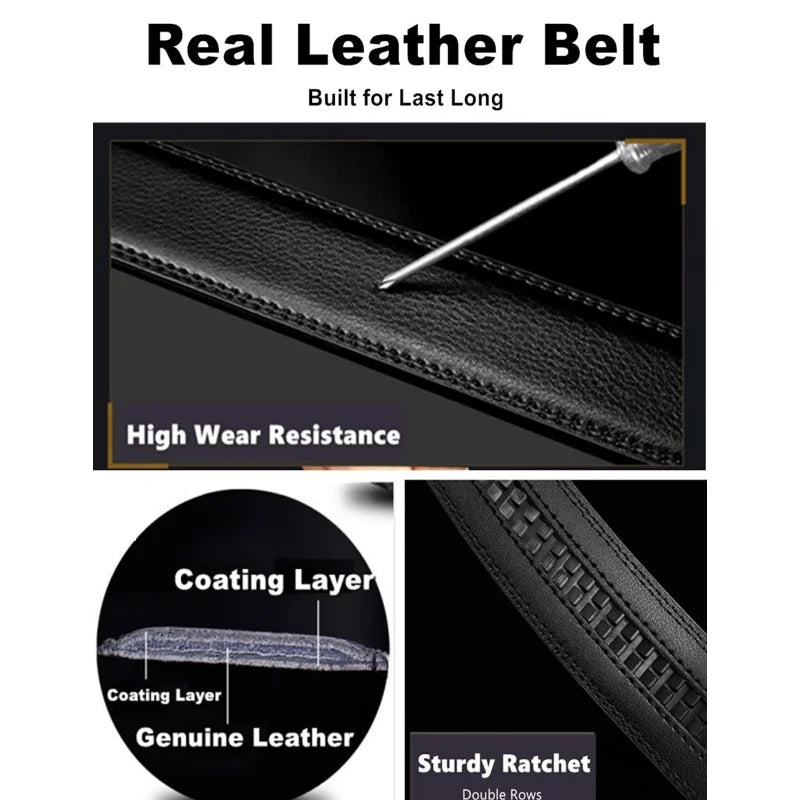 StyleFit™ Lederen Ratelriem Heren