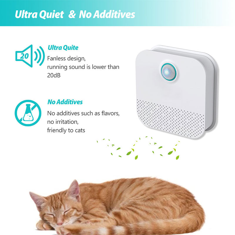 FreshNest™ | Reinigt de lucht rondom de kattenbak 24/7 zonder parfum.
